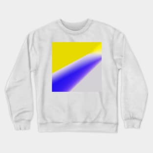 yellow blue white texture art Crewneck Sweatshirt